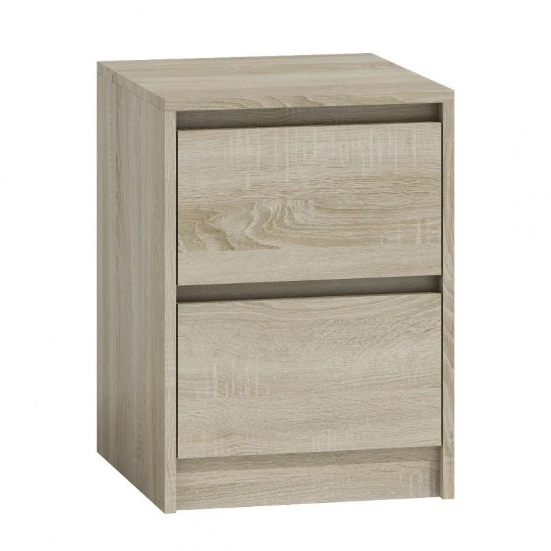 Topeshop K2 SONOMA nightstand/Naktsskapītis 2 atvilktne(s) ozols