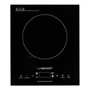 Esperanza EKH009 plīts melna plakana virsma 28 cm indukcijas plīts 1 riņķis