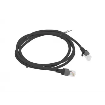 Patchcord cat.5e 1,5M UTP melns