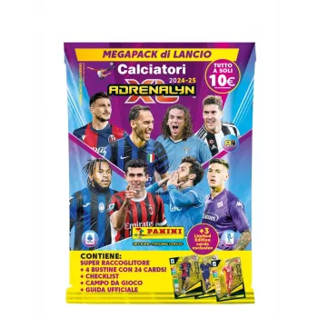 Kāršu kolekcionēšanas sākuma komplekts PANINI Italian League 2025 Mega Starter Set