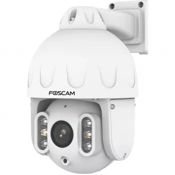 Foscam SD8EP PoE novērošanas kamera, balta, 8 MP (3840x2160), barošana caur Ethernet, pagriešanas un noliekšanas funkcija, 4x optiskā tālummaiņa