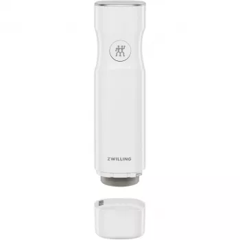 Vakuuma aizzīmogotājs ZWILLING FRESH & SAVE Balts sūknis, baterija 3.7V, MicroUSB uzlāde, 190×50×50 mm, 330 g