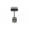 Assmann DisplayPort adaptera kabelis. DP - DVI (24+5) Tēviņš/Mātīte. 0,15 m ar bloķēšanu. Saderīgs ar DP 1.1. UL. Melns, bez ekranējuma. 32AWG (AK-340409-001-S)