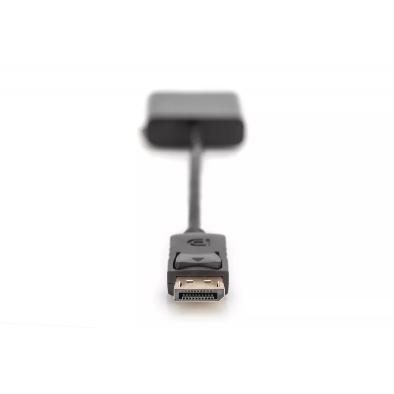 Assmann DisplayPort adaptera kabelis. DP - DVI (24+5) Tēviņš/Mātīte. 0,15 m ar bloķēšanu. Saderīgs ar DP 1.1. UL. Melns, bez ekranējuma. 32AWG (AK-340409-001-S)