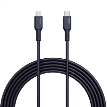 AUKEY CB-SCC241 USB-C Power Delivery PD 240W 5A 20V 1m Nylon Melns - D
