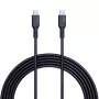AUKEY CB-SCC241 USB-C Power Delivery PD 240W 5A 20V 1m Nylon Melns - D