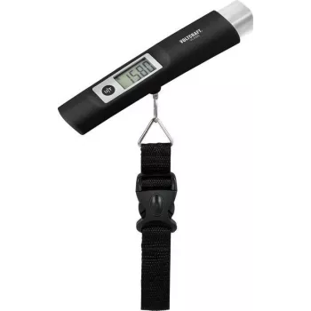 VOLTCRAFT VC-KS50 Kofferwaage Weighing Range (max.) 50 kg Readability 10 g Melns, Light pelēka (VC-KS50)