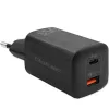 Qoltec 50766 mobilās ierīces lādētājs klēpjdatoram, pārnēsājamai spēļu konsolei, power bank, viedtālrunim, viedpulkstenim, planšetdatoram Melns AC Ātrā uzlāde Iekštelpām