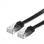 VALUE - tīkla kabelis - RJ-45 (V) uz RJ-45 (V) - 1 m - UTP - CAT 6a - bez halogēna, formēts, plakans - melns (21.99.0821)