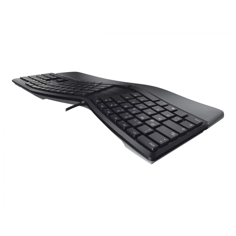 CHERRY KC 4500 ERGO tastatūra Universāla USB QWERTY Nordic Melna