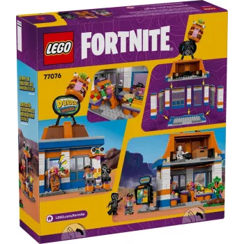 LEGO konstruktors LEGO FORTNITE 77076 Durrr Burger Restaurant rotaļu komplekts — 546 detaļas, 4 minifigūras, 270×180×90 mm