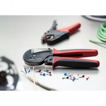 Wiha 41246 kabeļu presēšanas instruments, melns, sarkans