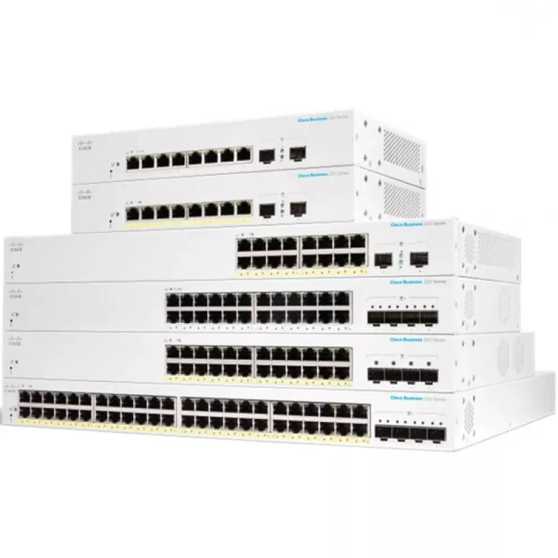 Pārvaldīts L2 gigabitu Ethernet slēdzis Cisco CBS220-48FP-4X-EU