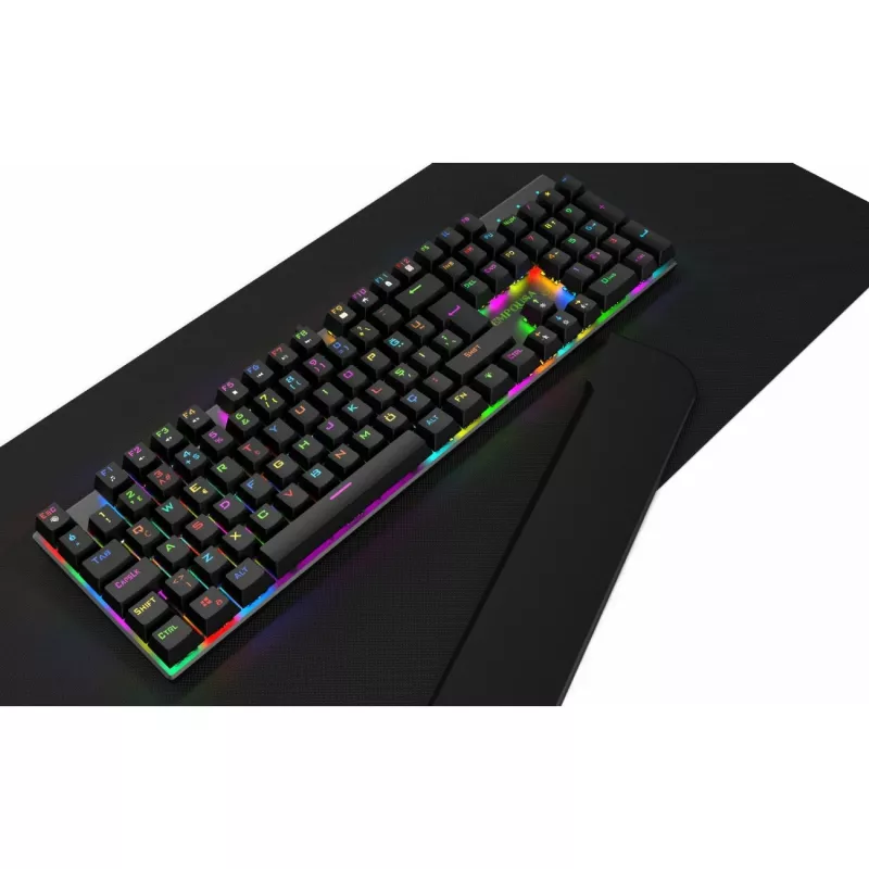 Incase Gaming Keyboard IKG-443 mehānisks, RGB, vācu izkārtojums