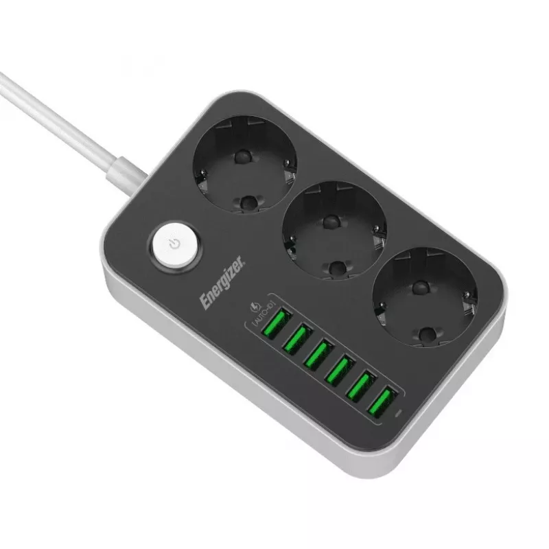 Pārnēsājams ārējais akumulators Energizer EPB2500W01EU 2500 mAh USB izeja kompakts lādētājs
