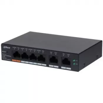 Dahua Technology DH-CS4006-4GT-60 tīkla komutators Pārvaldīts L2 Gigabit Ethernet (10/100/1000) Power over Ethernet (PoE) Melns