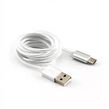 Sbox USB-TYPEC-15W USB->Type C M/M 1,5m Kokosriekstu balts