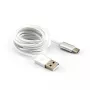Sbox USB-TYPEC-15W USB->Type C M/M 1,5m Kokosriekstu balts