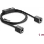 Tīkla komutācijas kabelis DELOCK RJ45 Cat.6 F/UTP 1 m ar integrētu slēdzi (BUBU)