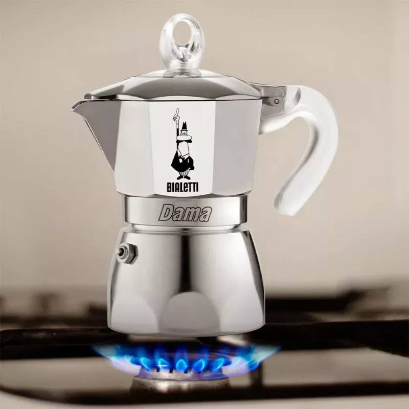 Kafijas automāts BIALETTI Dama Pure Ice 3TZ 0002273 – plīts virsmas moka katls, 3 tasīšu tilpums
