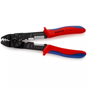 Knipex 97 21 215 B presēšanas instruments melns, zils, sarkans