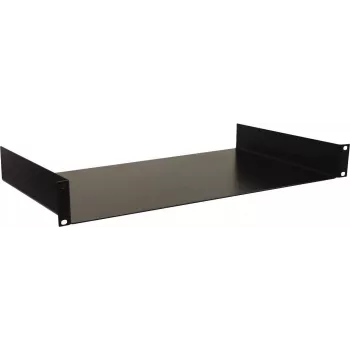 Plaukta stiprinājuma plaukts Omnitronic 30100916 1U, melns, tērauds 19 collas