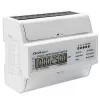 Qoltec Trīsfāzu divvirzienu elektroniskais skaitītājs | DIN sliedes enerģijas patēriņa mērītājs | 400V | 100A | LCD | 4P