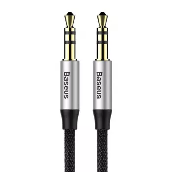 Baseus Yiven Audio kabelis 3,5 mm spraudnis Audio M30 1,5 m sudraba+melns