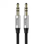 Baseus Yiven Audio kabelis 3,5 mm spraudnis Audio M30 1,5 m sudraba+melns