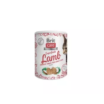 Kaķu kārums Brit Treat Superfruits Lamb 100 g — gaļīgs, bez graudiem, bez konservantiem, pieaugušiem kaķiem