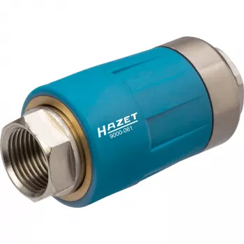 Drošības sakabe Hazet 9000-061 1/4 collas, nominālais spiediens 10 bāri, ātrās atvienošanas pneimatiskā sakabe