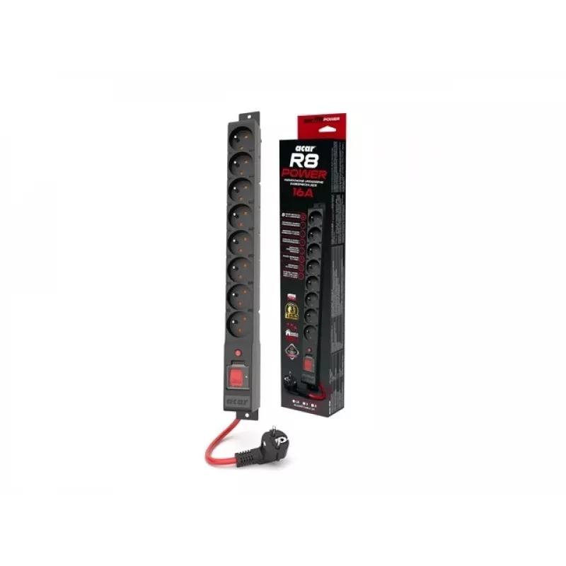 Strāvas sadalītājs R8 Power 5M 8X 230V Pl 16A Acar W2452