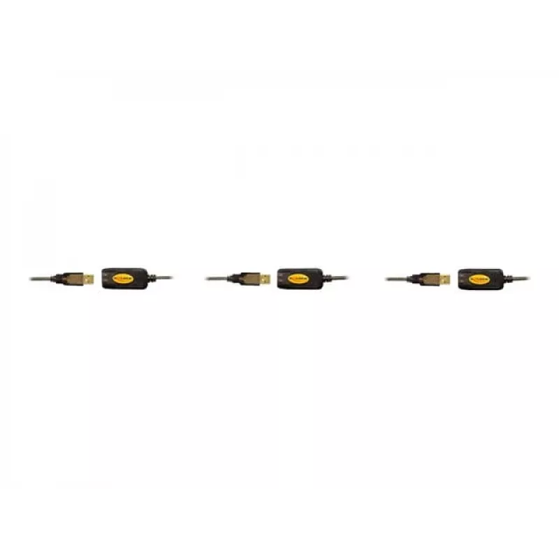 USB kabelis DeLOCK 82446 USB 2.0 10 m melns