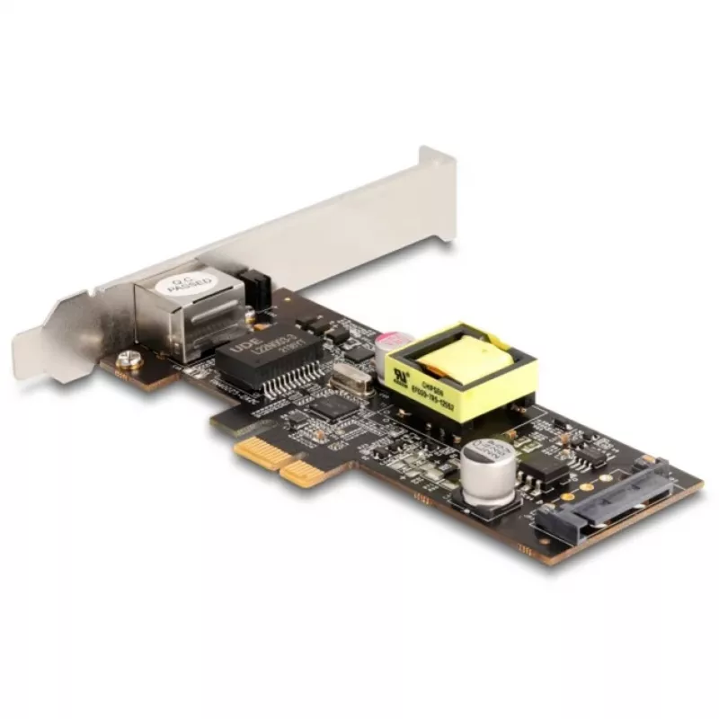 DeLOCK 88506 PCI Express x1 tīkla karte, 1 x RJ45 2.5 Gigabit LAN PoE+