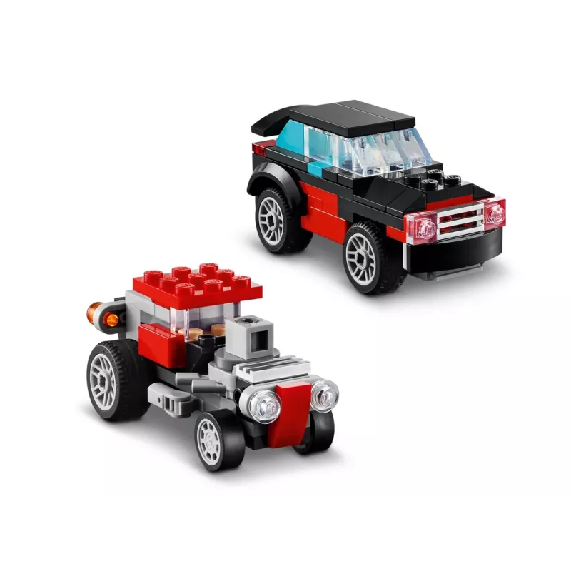 LEGO Creator 2-in-1 komplekts “Flatbed Truck with Helicopter” 31146, pārveidojams būvējums bērniem