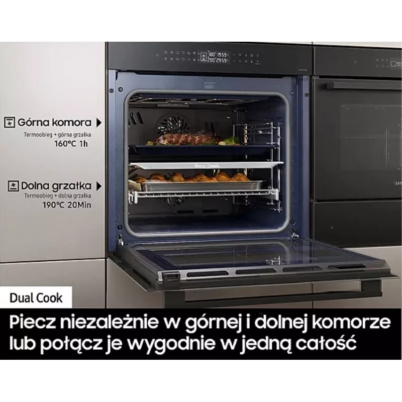 Iebūvējamā elektriskā cepeškrāsns Samsung NV7B42251AK — energoefektivitātes klase A+