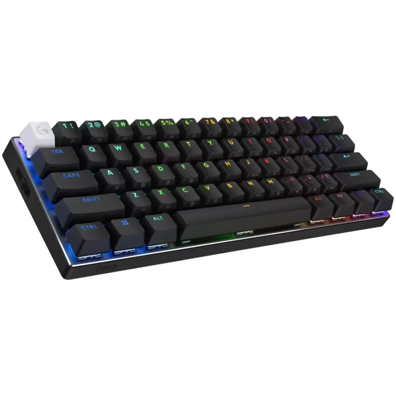 LOGITECH PRO X 60 LIGHTSPEED bezvadu spēļu tastatūra (taktilā) - MELNA - PAN - 2.4GHZ/BT - EMEA28i-935 - TAKTILAIS SLĒDZIS