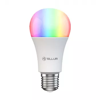 Viedā WiFi spuldze Tellur TLL331341 9 W RGB regulējama — Wi‑Fi RGB LED 9 W, regulējama