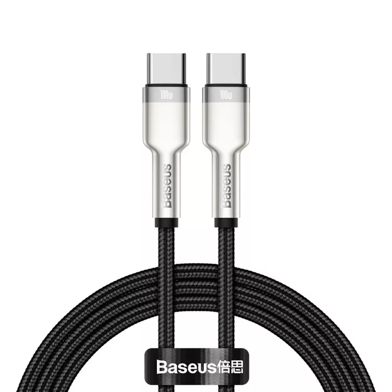 USB-C uz USB-C kabelis Baseus CATJK-C01, USB 3.2 Gen 1, 1 m, melns