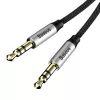 Baseus Yiven Audio kabelis 3,5 mm spraudnis Audio M30 1,5 m sudraba+melns