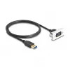DeLOCK Easy 45 modulis SuperSpeed USB USB 3.2 Gen 1 USB Type-A ligzda uz kontaktdakšu 1m