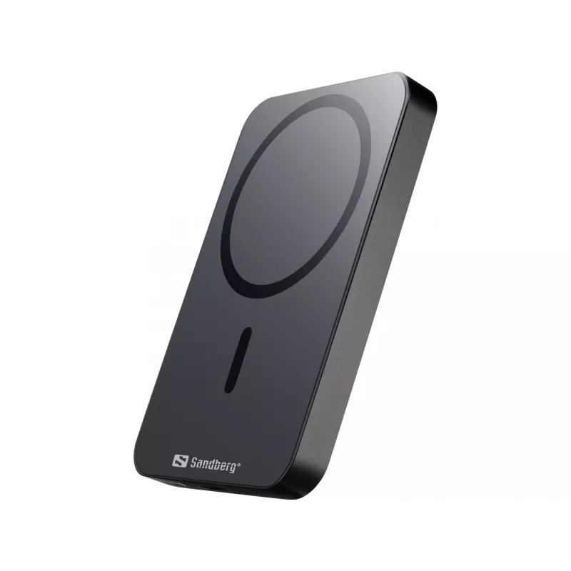 Pārnēsājams ārējais akumulators Sandberg Mag Wireless Powerbank 5000 ALU, 5000 mAh