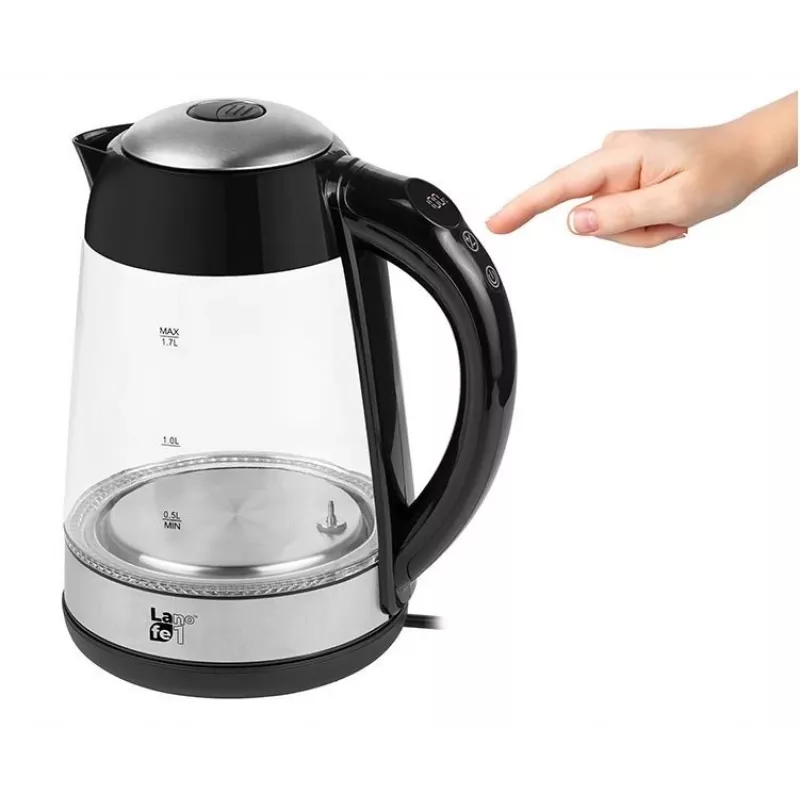 Tējkanna Lafe LAFCZA46806, 2200 W, 1,7 L, Melna