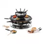 Unold 48726 raclette grils 8 personām 1300 W Melns, Nerūsējošais tērauds