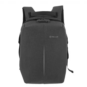 Mugursoma Tellur Notebook 15.6 Antitheft ar USB portu, melna