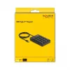Ciparu tastatūra DeLOCK 12108 USB melna 19 taustiņi 1,6 m kabelis