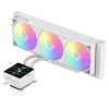 Gamemax CPU šķidruma dzesētājs | GLACIER 360 LCD WH | Intel, AMD
