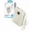 Ārējais akumulators Vention FKAN0-C 10000 mAh — 2× USB-C, 1× USB-A, 22.5 W, Bēša