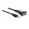 USB 2.0 Type-A uz 1 × seriālais RS-232 DB9 4 m DeLOCK 66323