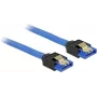 SATA kabelis DeLOCK 84981 1 m SATA 7 kontaktu melns zils